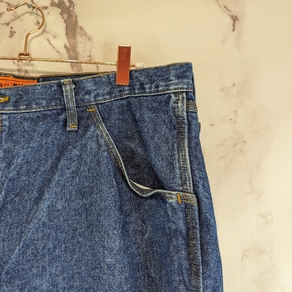Wrangler Jeans Mens 42X34 FR Fire Resistant Riggs Workwear Medium Wash - Picture 9 of 11